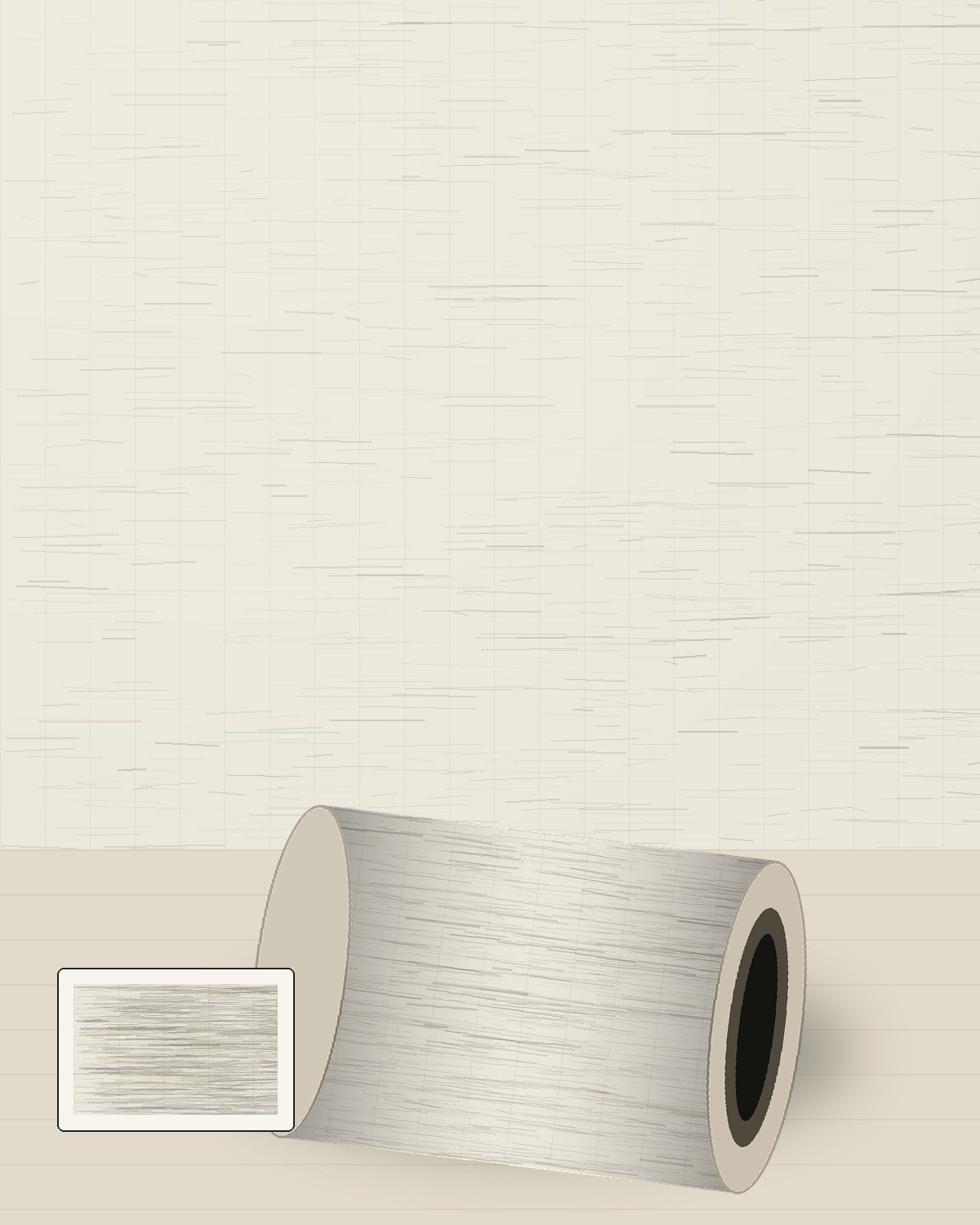 Light linen-like wallpaper texture in mineral neutrals
